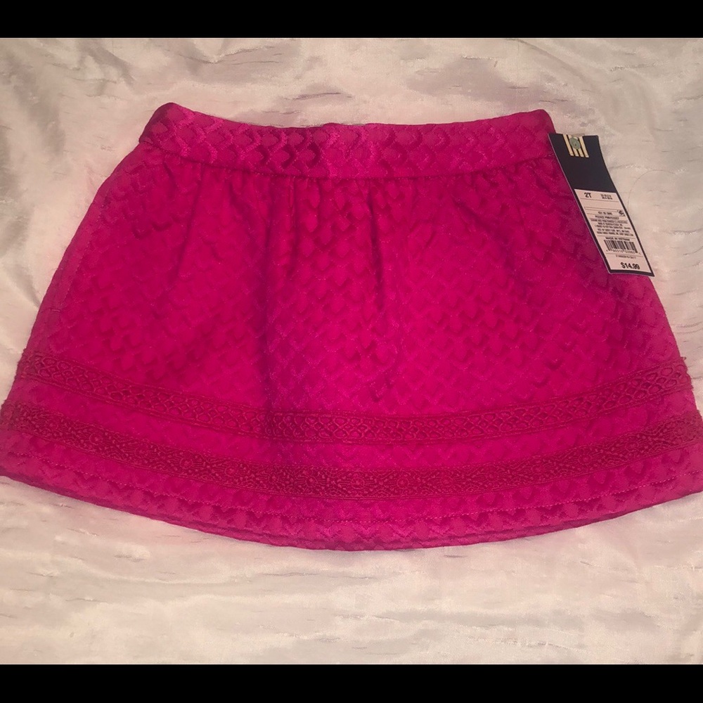 2T Pink skirt with pockets, NWT